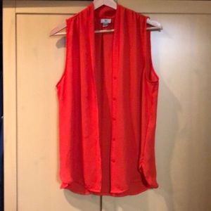 Sheer button up tank